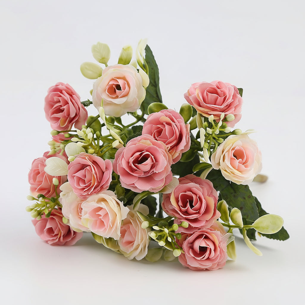 Mothers Day Artificial Flowers Hanging Rose Basket Patio Decor