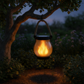Solar Lantern Outdoor Hanging Light Flame Effect Garden Decor