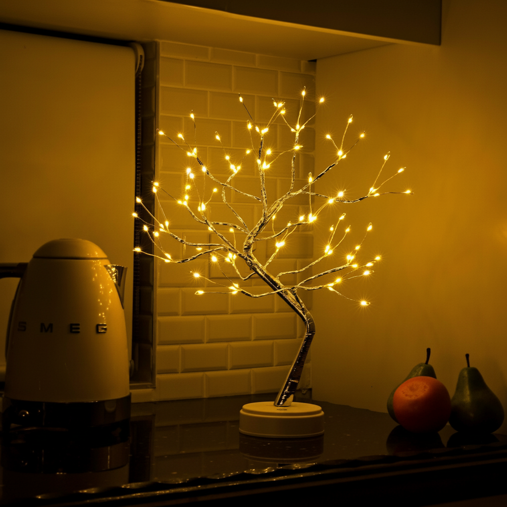 Table Lamp Decorative Bonsai Tree LED Light Cozy Home Decor