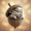 Christmas Tree Ornaments Handcrafted Woodland Animal Acorn Decorations