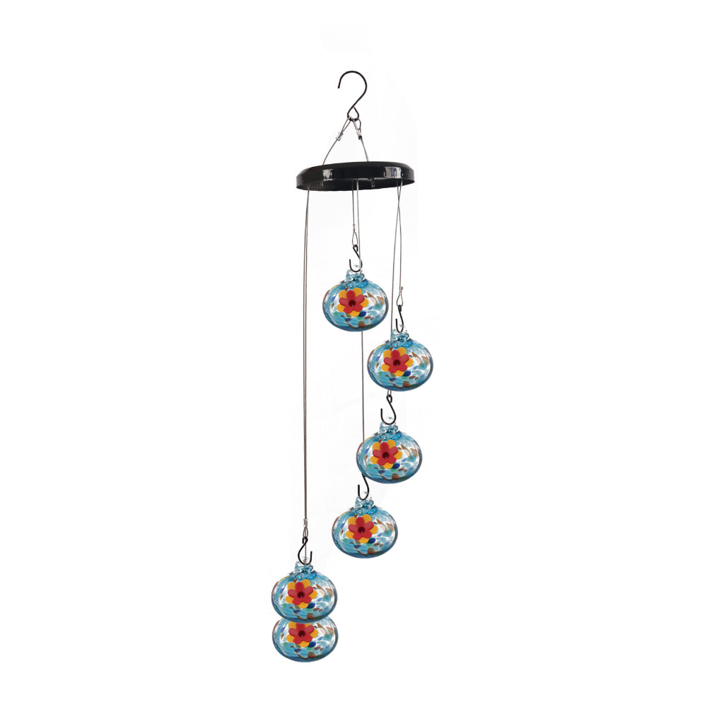 Hummingbird Feeder Wind Chime Garden Decor