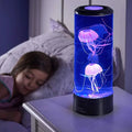 Table Lamp Jellyfish LED Color Display Cylinder Decor