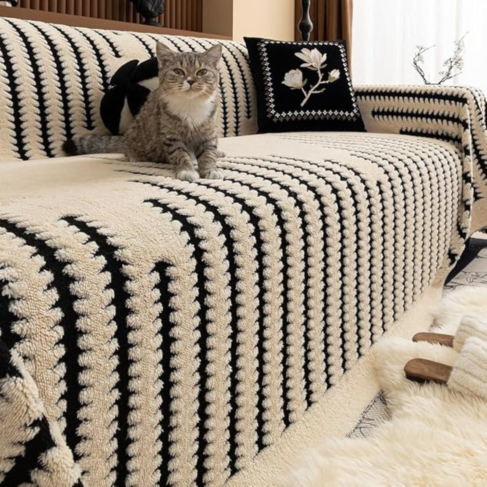 Plush Tufted Sofa Cover Vintage Inspired Home Decor Comfort