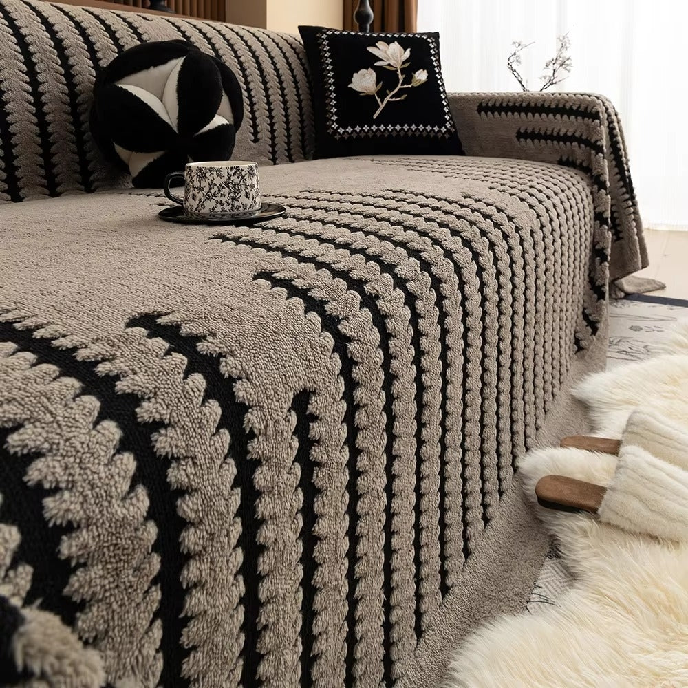 Plush Tufted Sofa Cover Vintage Inspired Home Decor Comfort