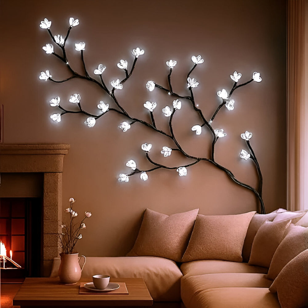 Wall Decor LED Branch Rustic Tree Light Art Accent
