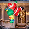 Christmas Inflatable Climbing Santa LED Lighted Outdoor Decoration