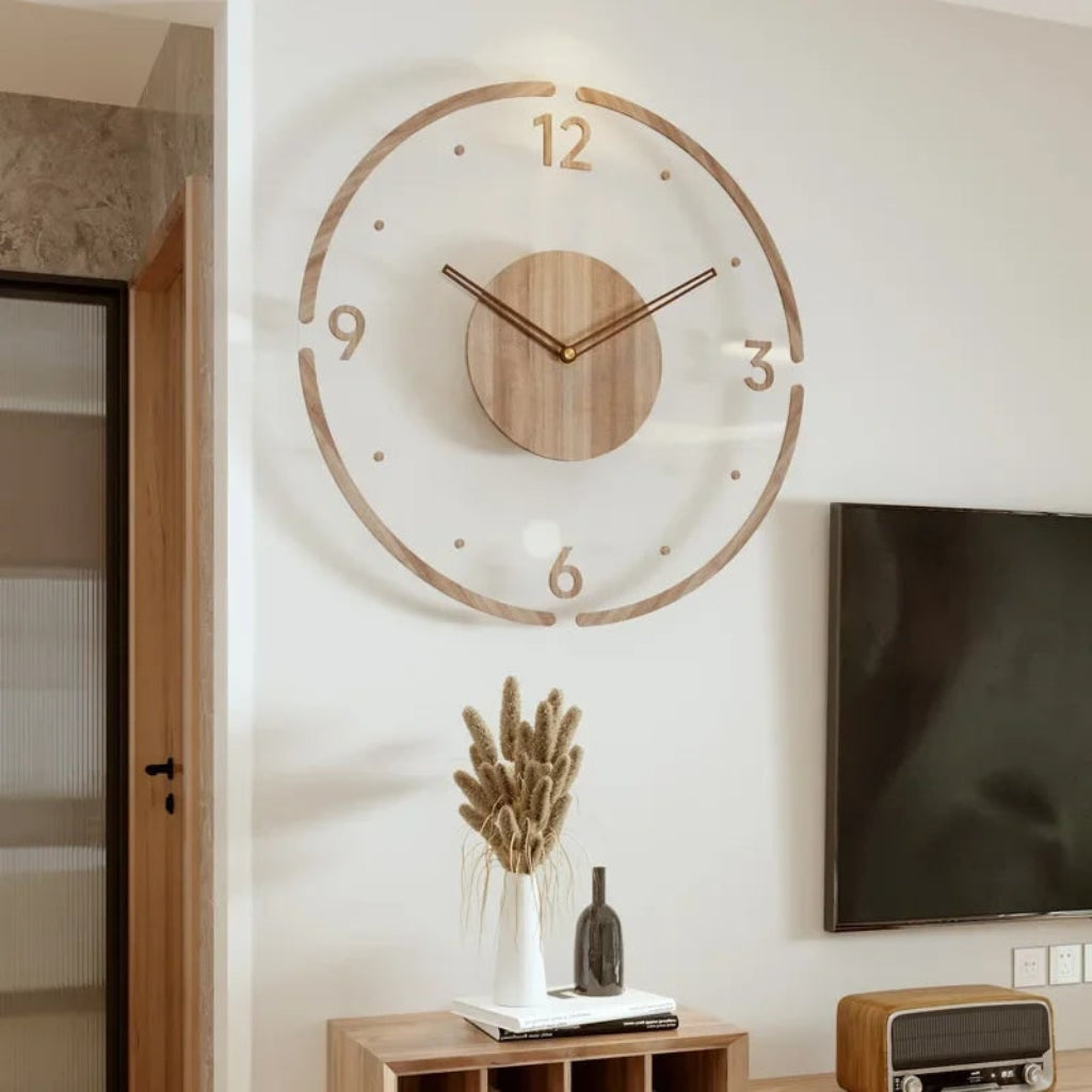 Analog Clock Modern Wall Clock Vintage Decorative