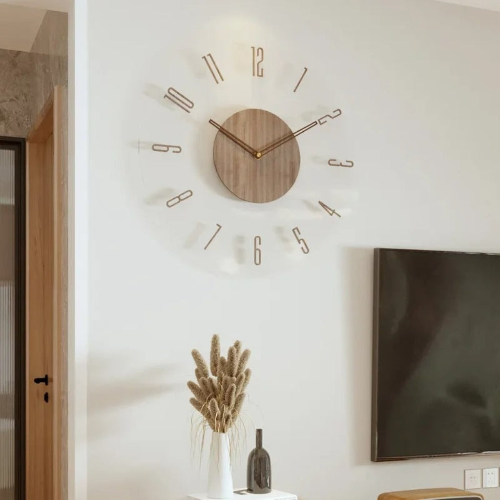 Modern Vintage Analog Wall Clock – Stylish Decorative Timepiece