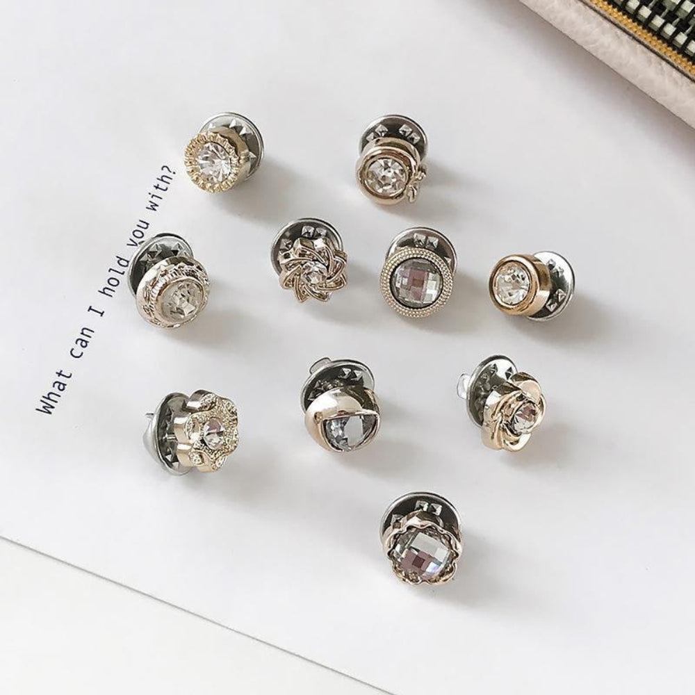 Stylish Decorative Brooches: Clothing Accessories Set