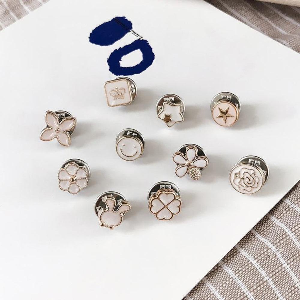 Stylish Decorative Brooches: Clothing Accessories Set