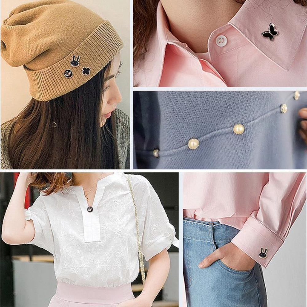 Stylish Decorative Brooches: Clothing Accessories Set