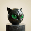 Elegant Cat Sculpture - A Unique Home Accent for Modern Interiors