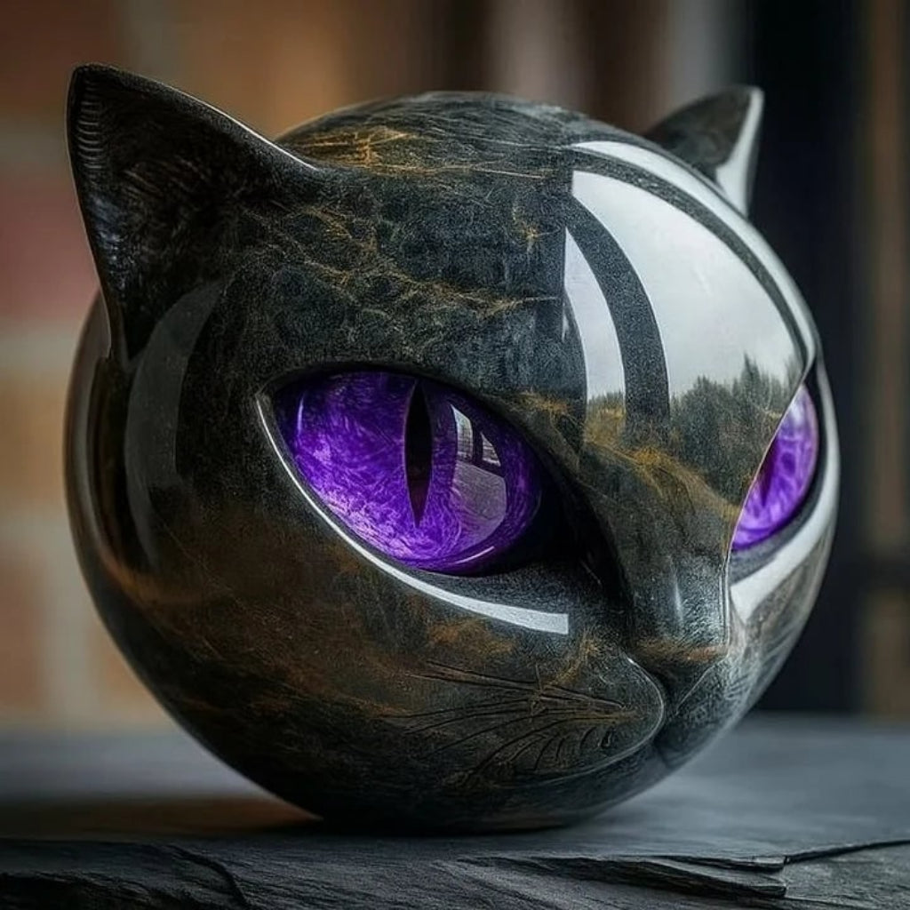 Elegant Cat Sculpture - A Unique Home Accent for Modern Interiors