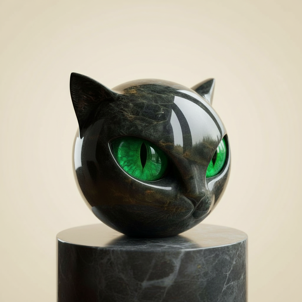 Decorative Cat Sculpture Unique Home Accent Modern Interiors