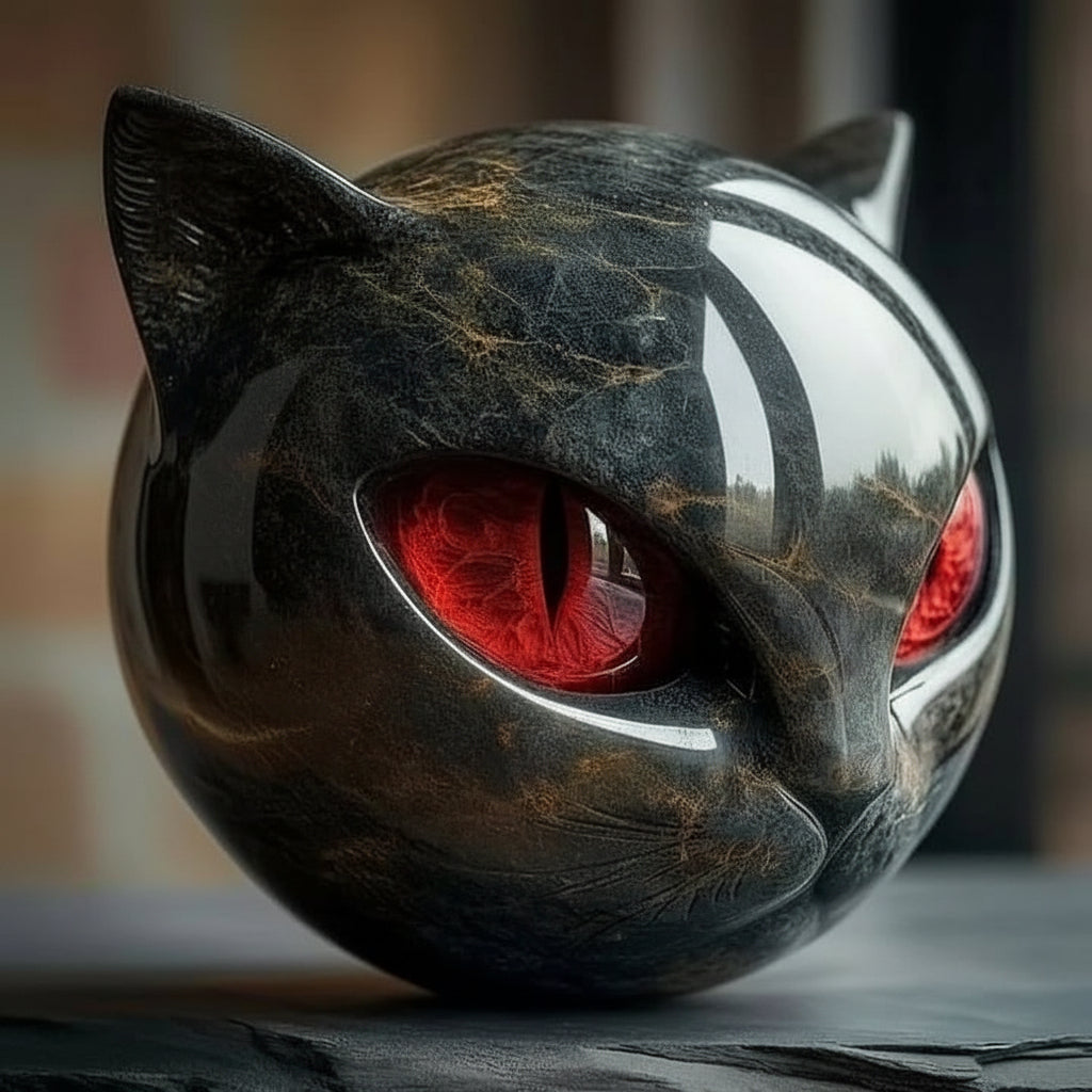 Elegant Cat Sculpture - A Unique Home Accent for Modern Interiors
