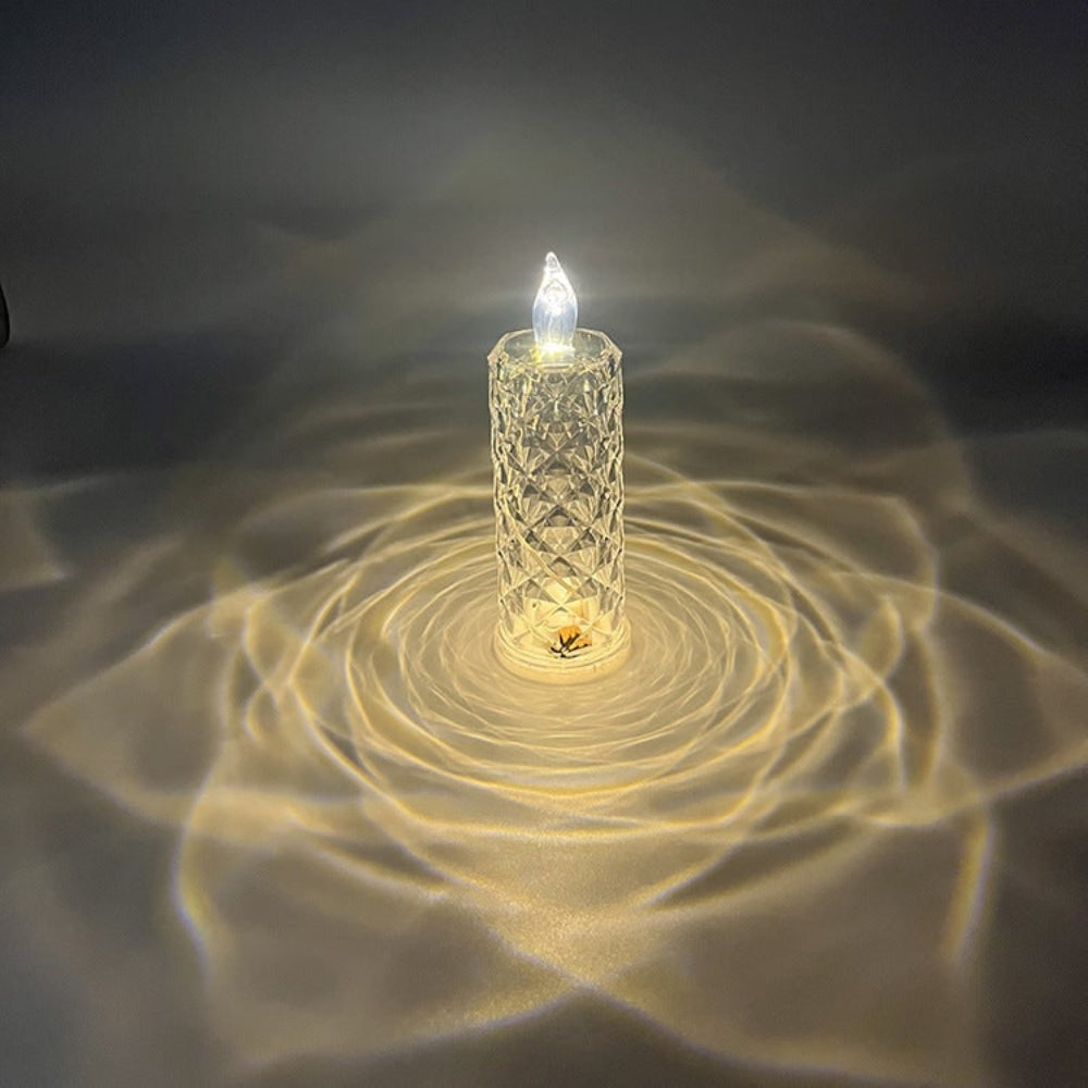 Flameless LED Candle with Warm Glow - Decorative Accent