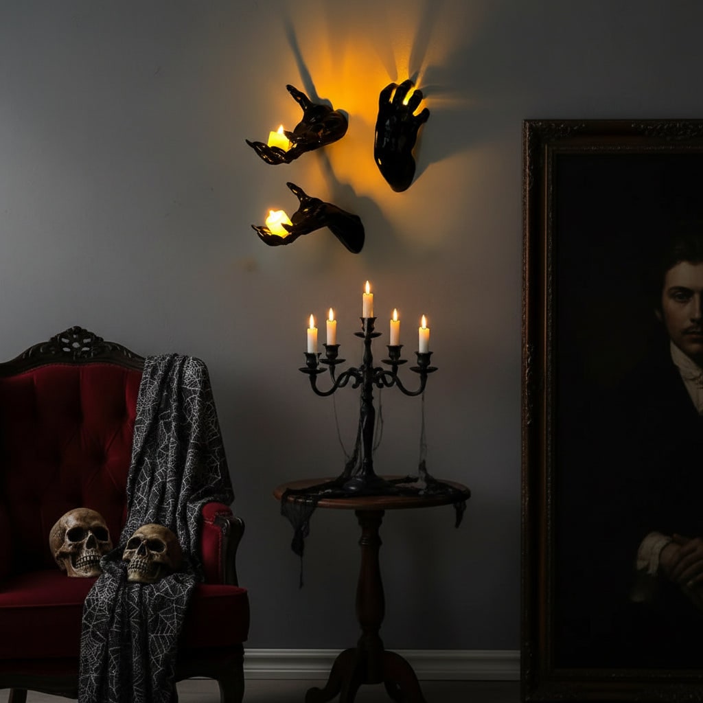 Gothic Halloween 3D Wall Art - Spooky Home Decor