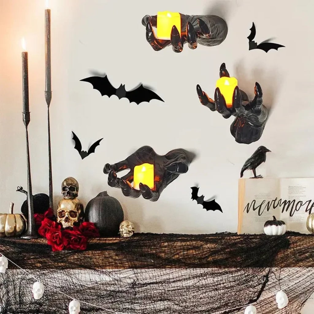 Gothic Halloween 3D Wall Art - Spooky Home Decor