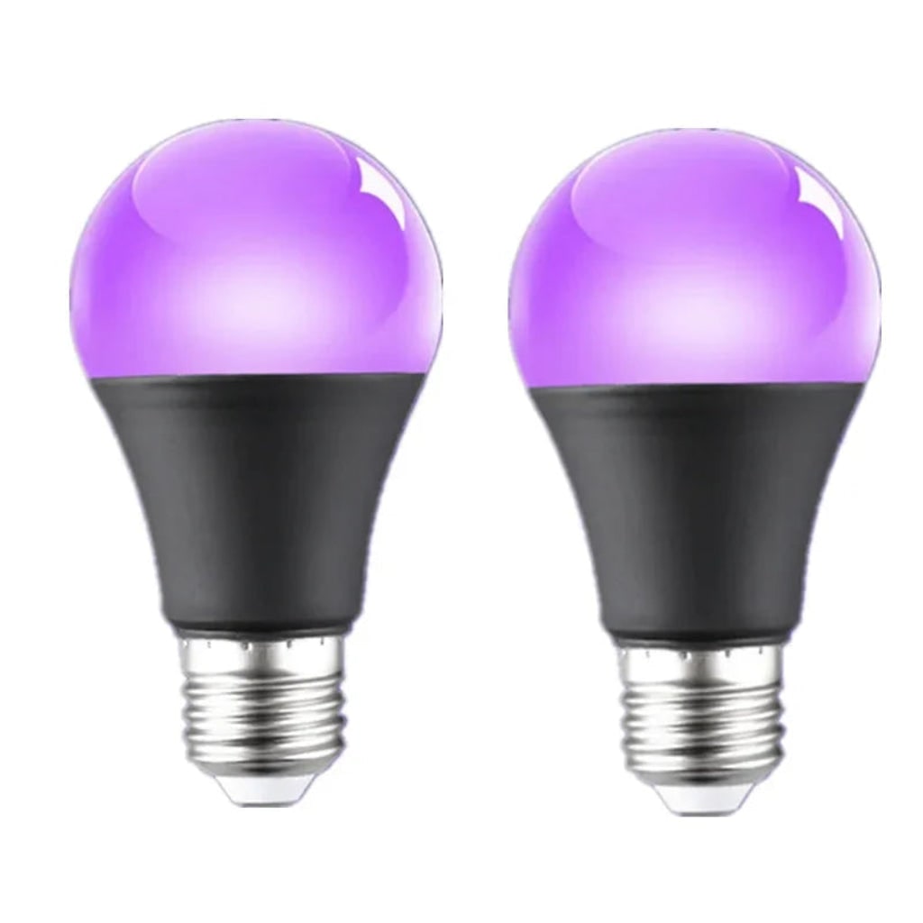 Halloween Decoration: Black Light Bulb with UV Glow Effect for a Spooky Glow