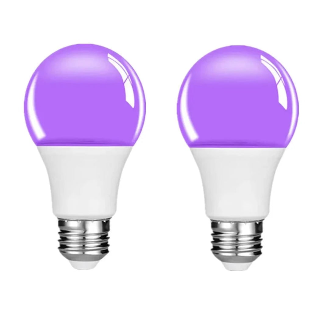 Halloween Decoration: Black Light Bulb with UV Glow Effect for a Spooky Glow