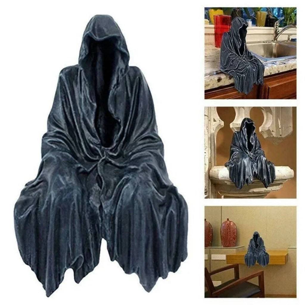Halloween Decoration: Compact Grim Reaper Statue