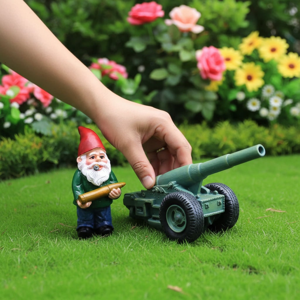 Halloween Garden Gnome Decoration - Fun Outdoor Accent for Spooky Seasonal Yard Decor