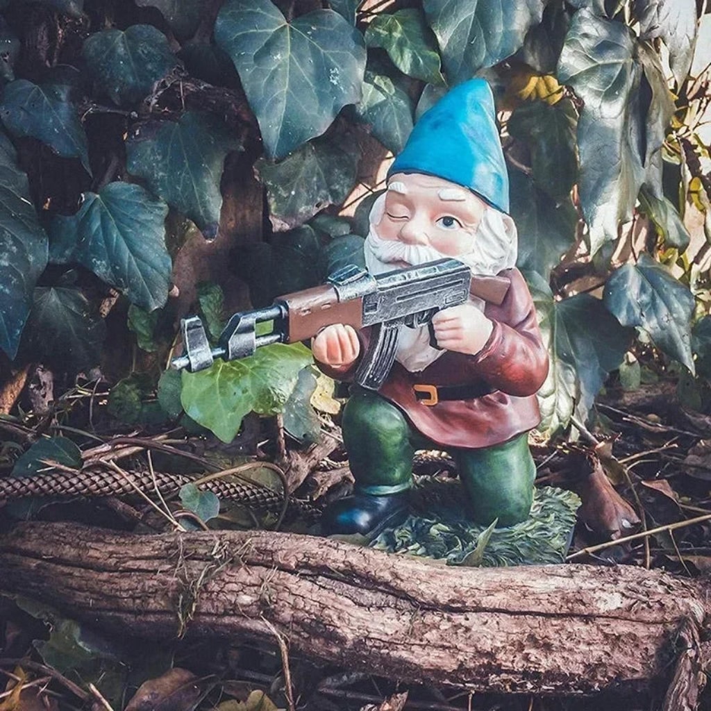 Spooky Halloween Garden Gnome - Unique Outdoor Decor Accent for Your Yard
