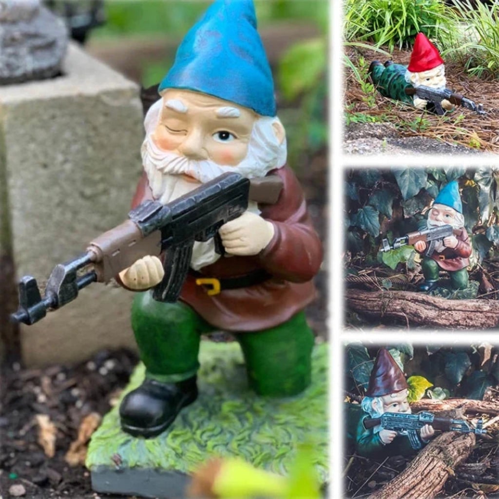Spooky Halloween Garden Gnome - Unique Outdoor Decor Accent for Your Yard