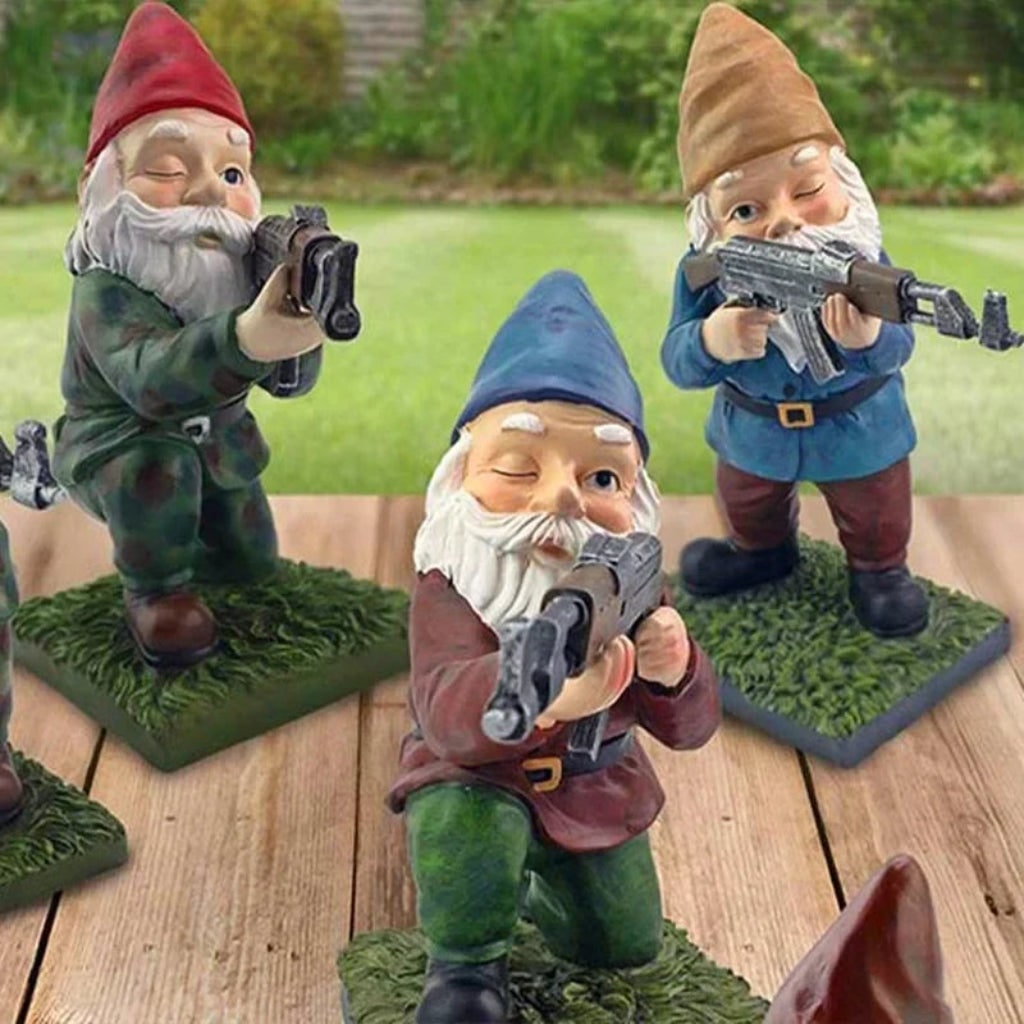 Spooky Halloween Garden Gnome - Unique Outdoor Decor Accent for Your Yard