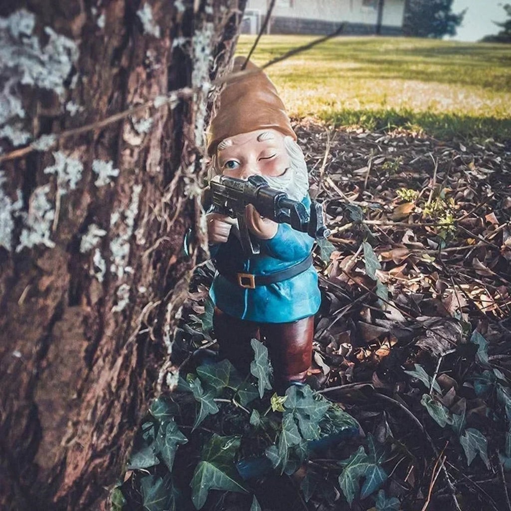 Spooky Halloween Garden Gnome - Unique Outdoor Decor Accent for Your Yard