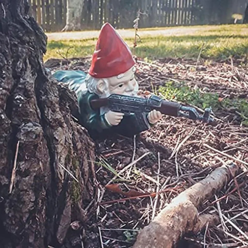 Spooky Halloween Garden Gnome - Unique Outdoor Decor Accent for Your Yard