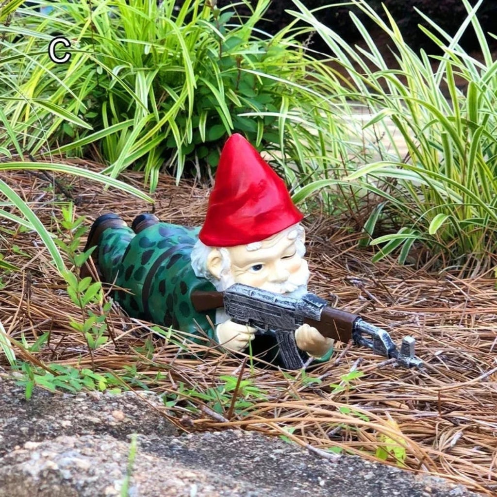 Spooky Halloween Garden Gnome - Unique Outdoor Decor Accent for Your Yard