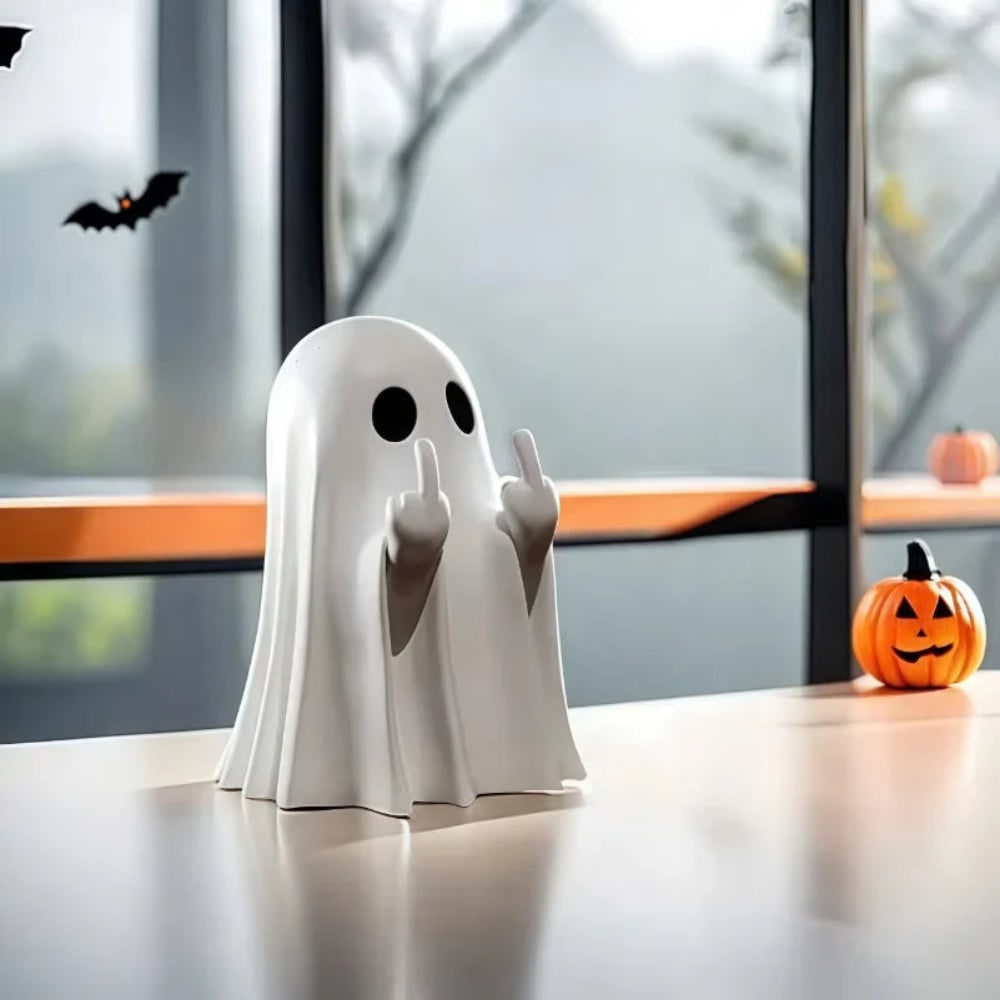 Spooky Halloween Ghost Statue – Home Accent Table Decor