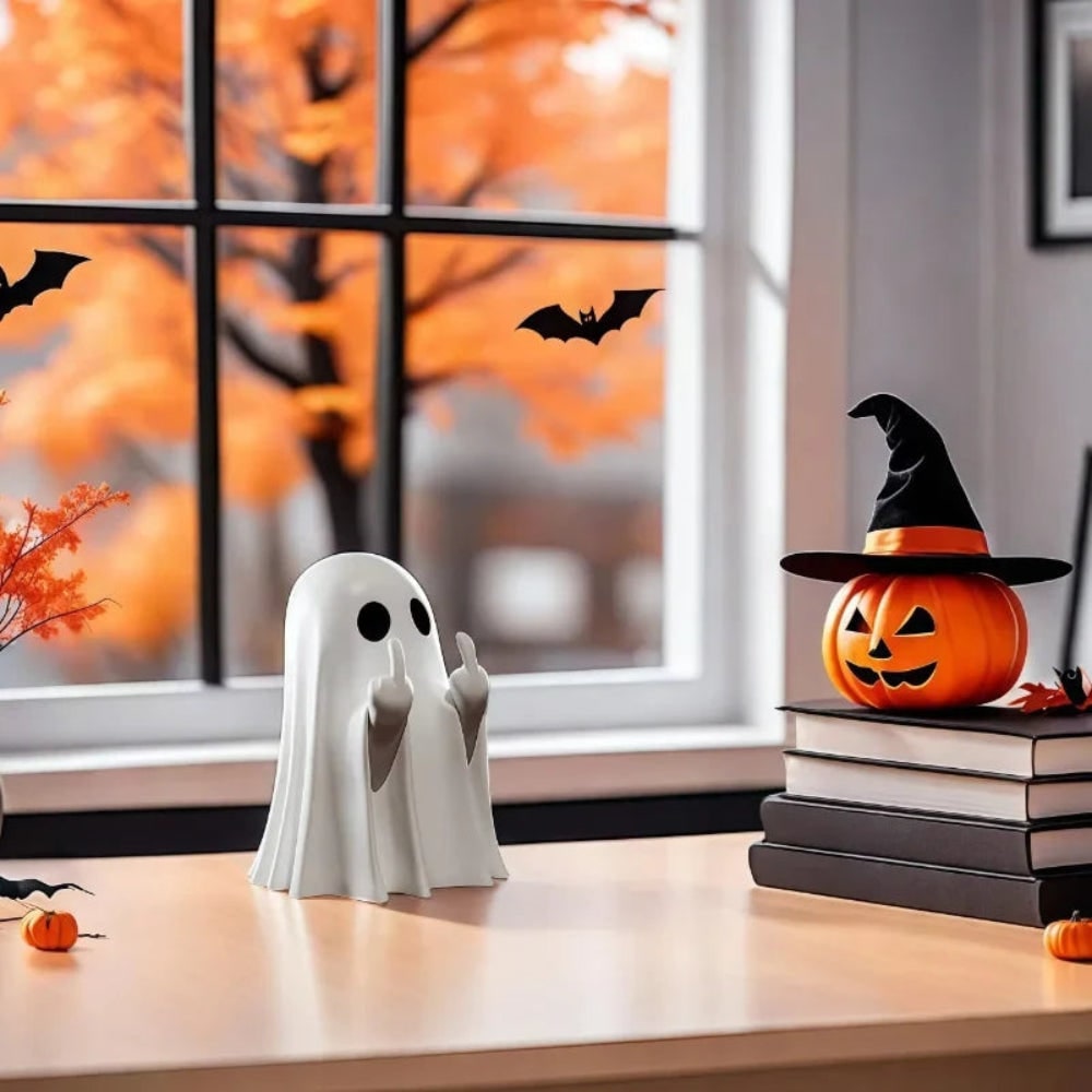 Spooky Halloween Ghost Statue – Home Accent Table Decor
