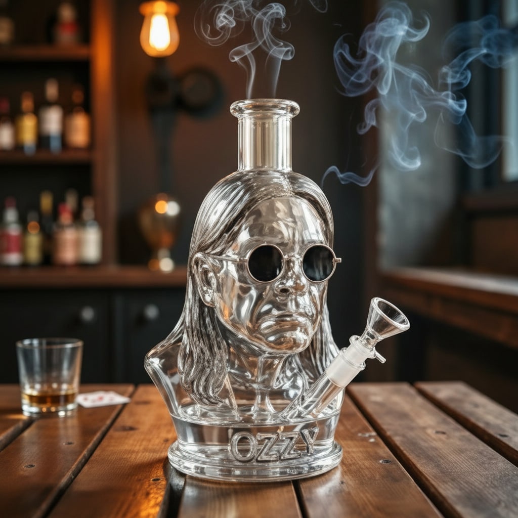 Spooky Halloween Glass Bong - Unique Party Centerpiece & Decor