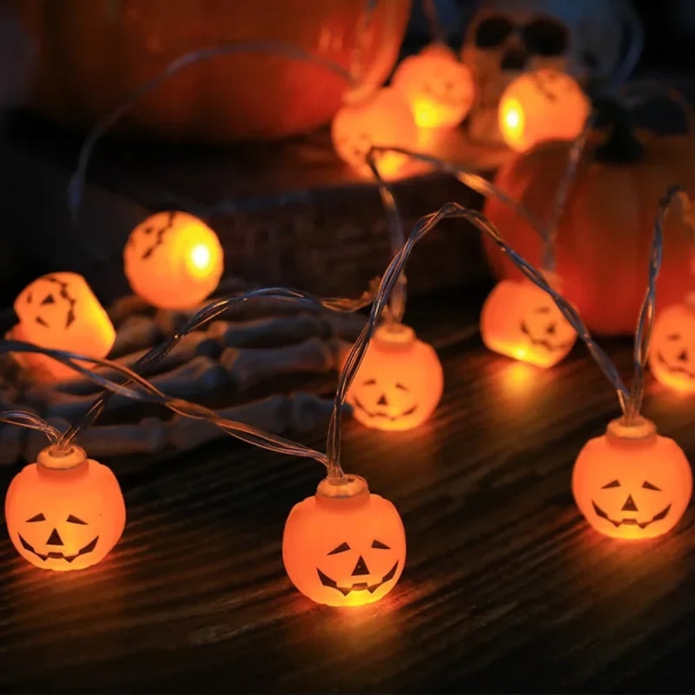 Spooky Halloween LED String Lights for Hanging Decor