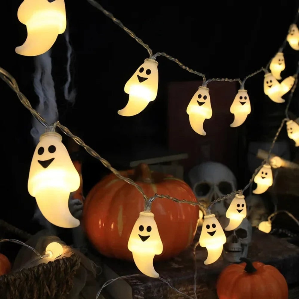 Spooky Halloween LED String Lights for Hanging Decor