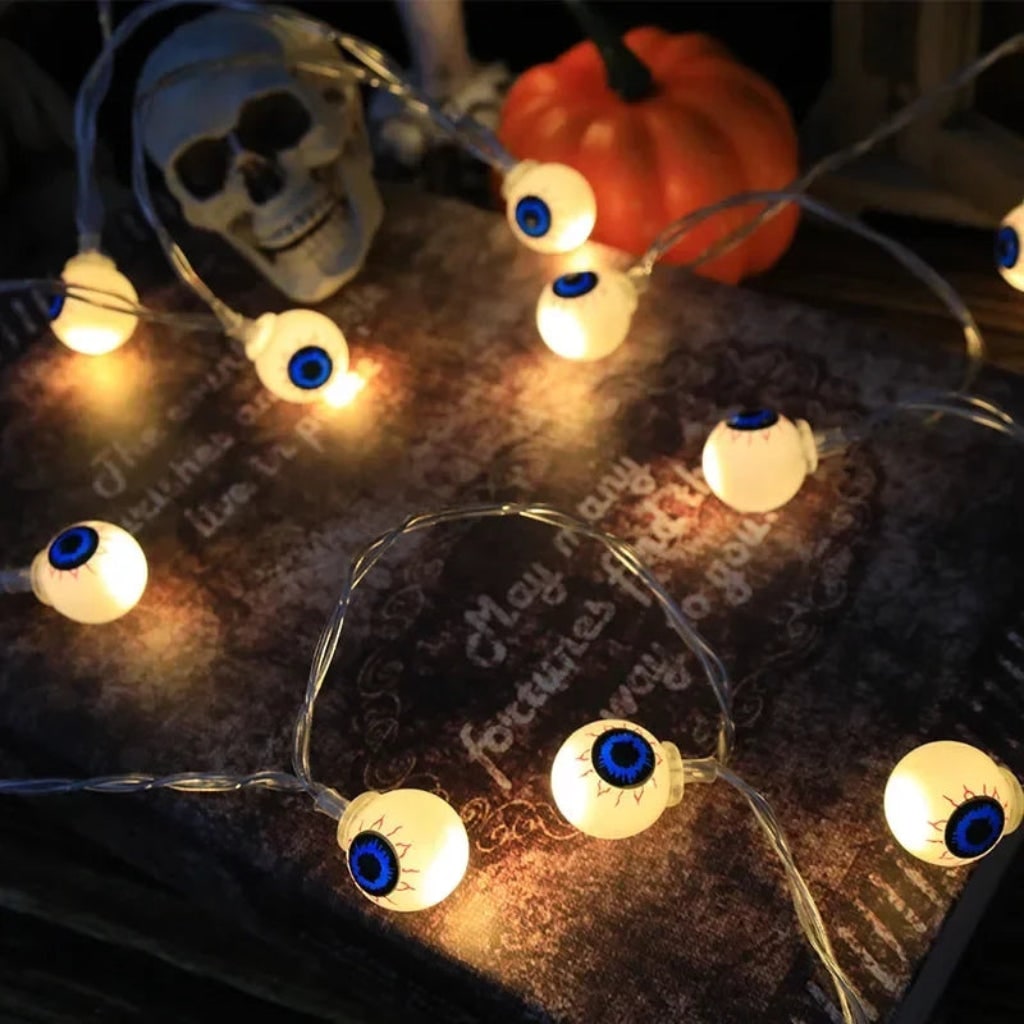 Spooky Halloween LED String Lights for Hanging Decor