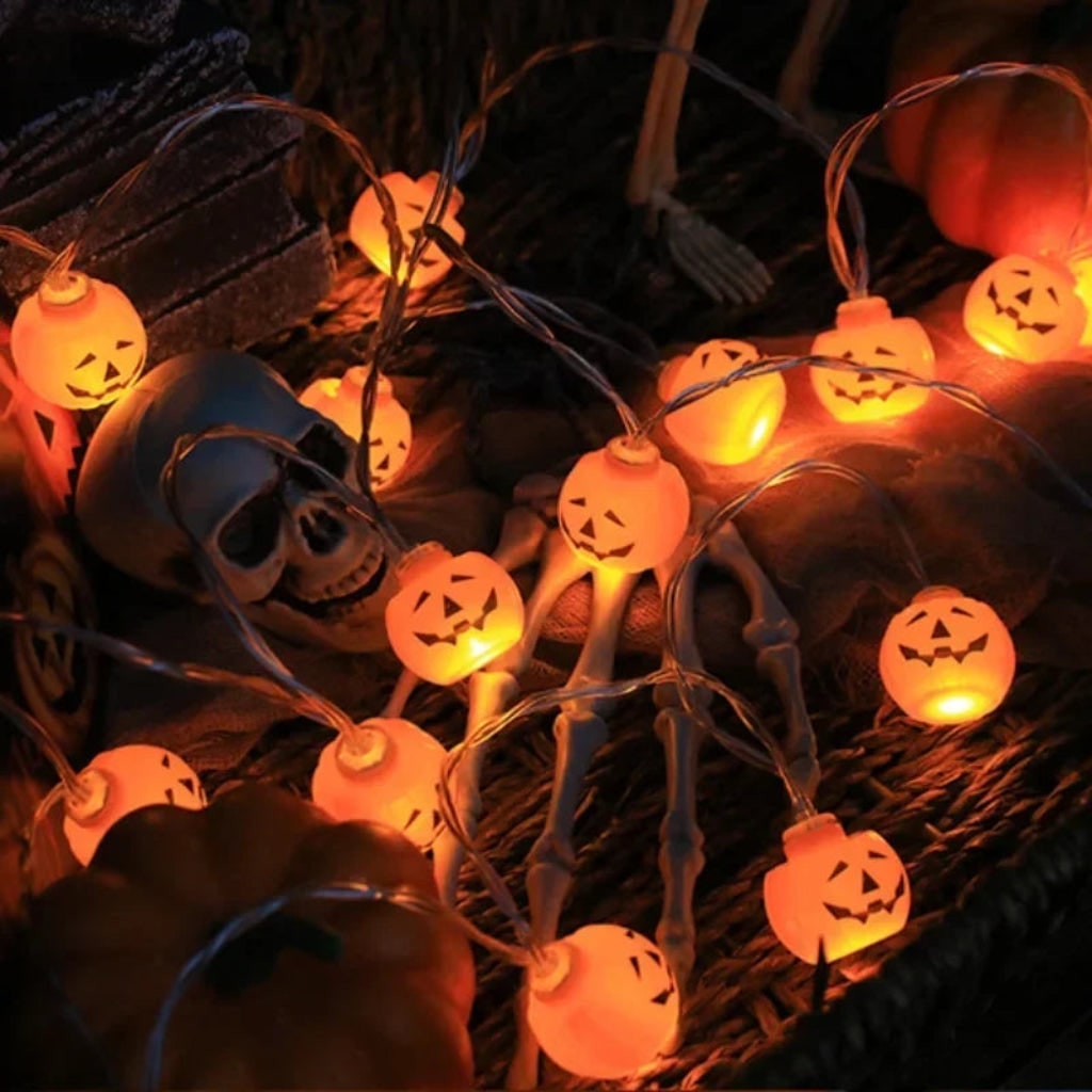 Spooky Halloween LED String Lights for Hanging Decor