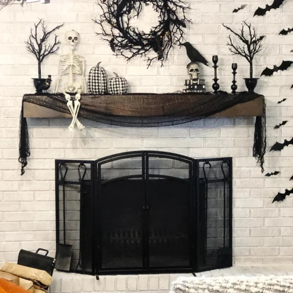 Spooky Spider Web Netting for Halloween Decorations