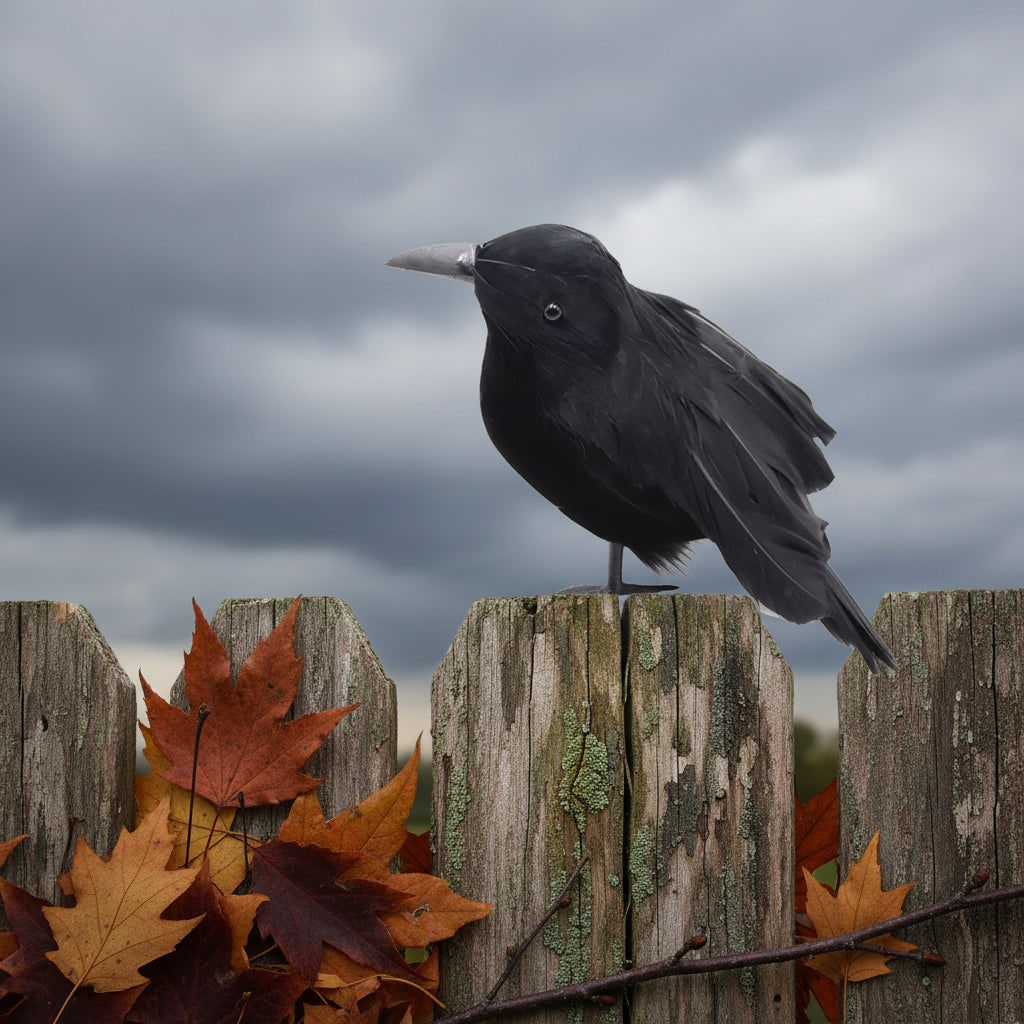 Spooky Realistic Artificial Crows for Halloween Decor