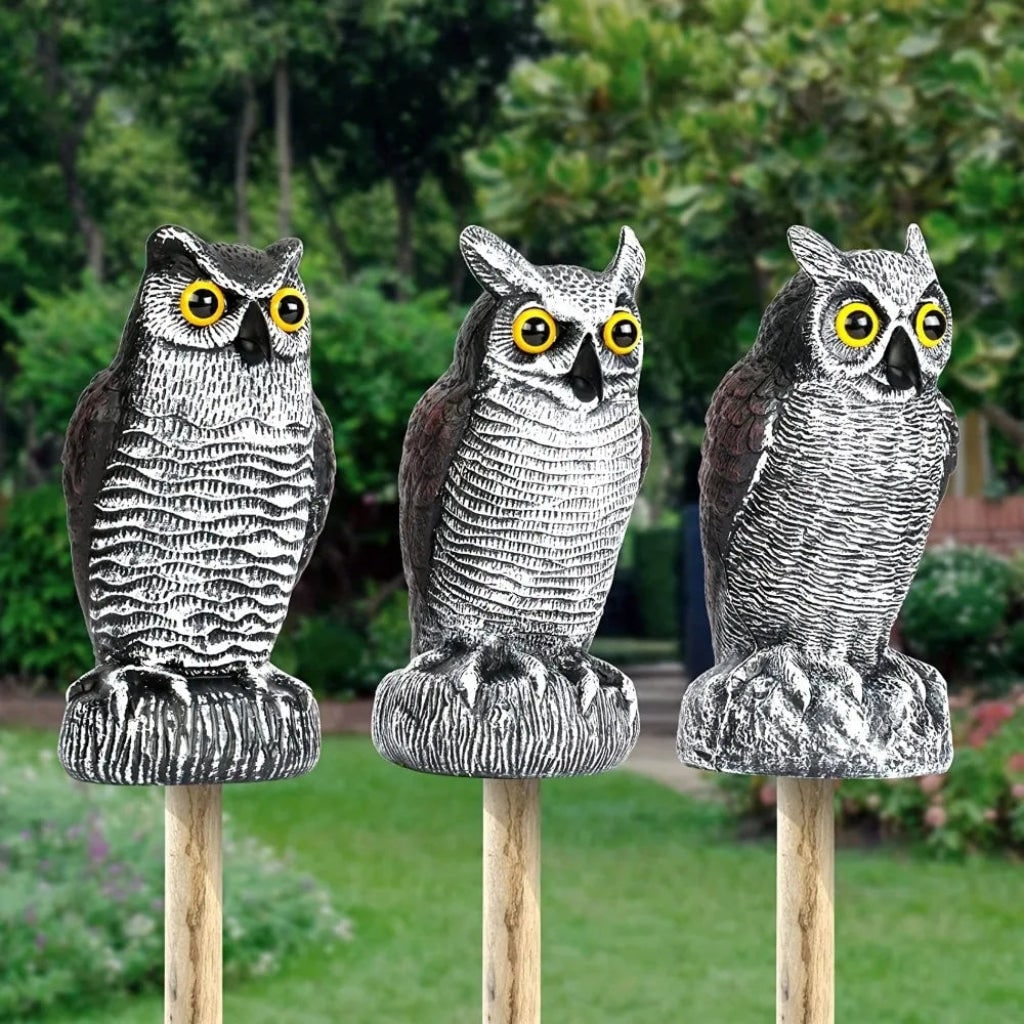 Halloween Decoration Realistic Owl Garden Yard Statue