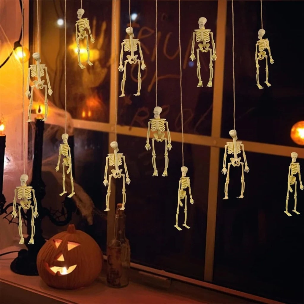 Spooky Skeleton Decorations for Halloween - Complete Party Supplies Kit