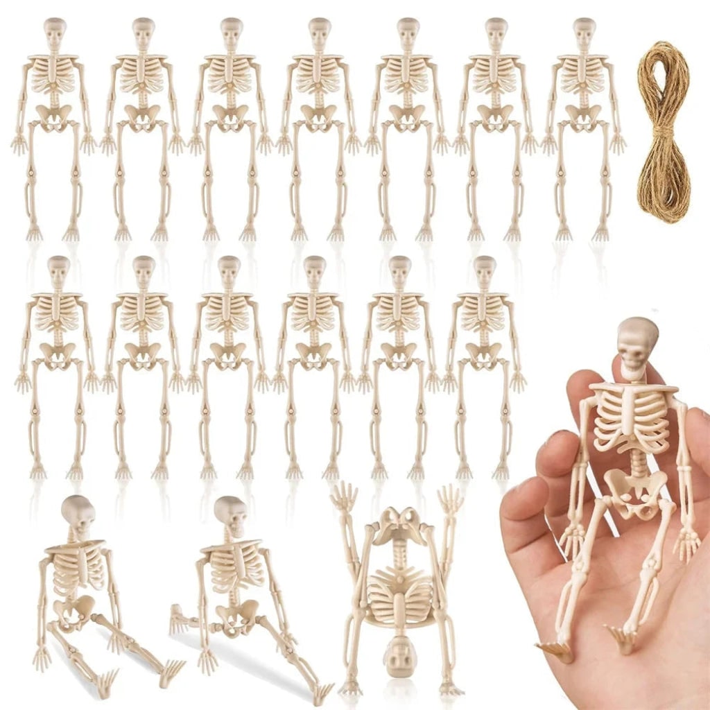 Spooky Skeleton Decorations for Halloween - Complete Party Supplies Kit