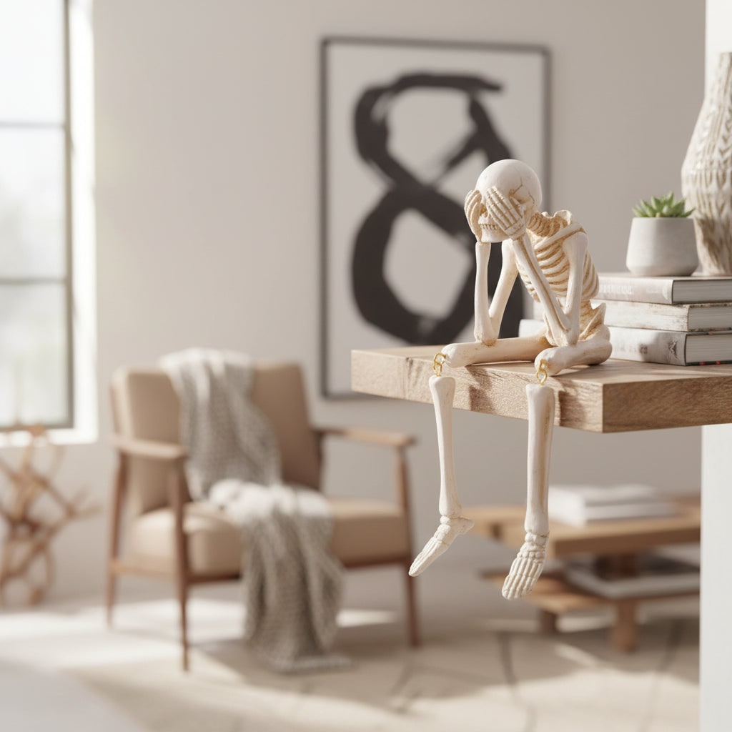 Halloween Decoration Skeleton Figurine Home Decor Accent