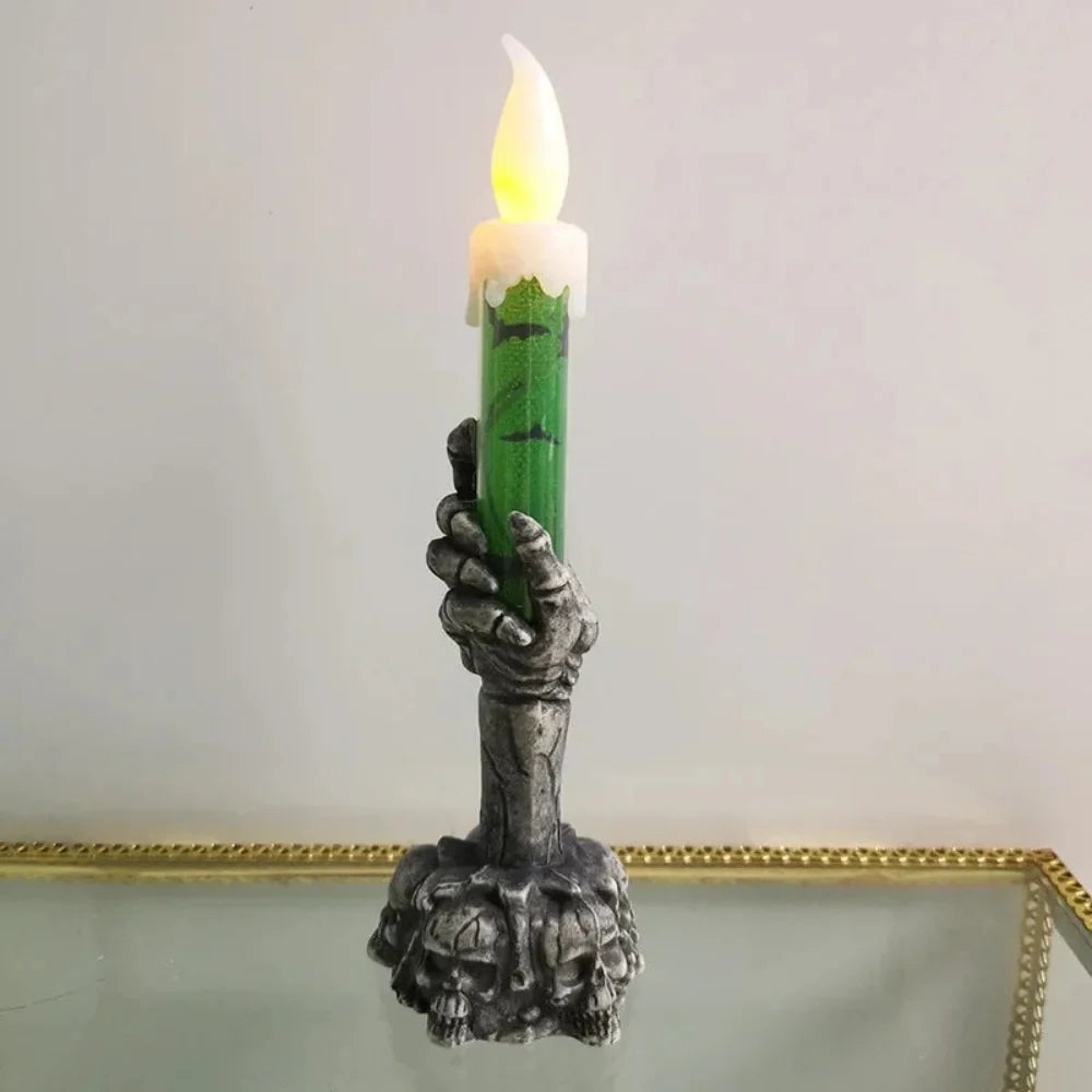 Halloween Skull Candle Holders – Spooky Design for Haunting Home Decor