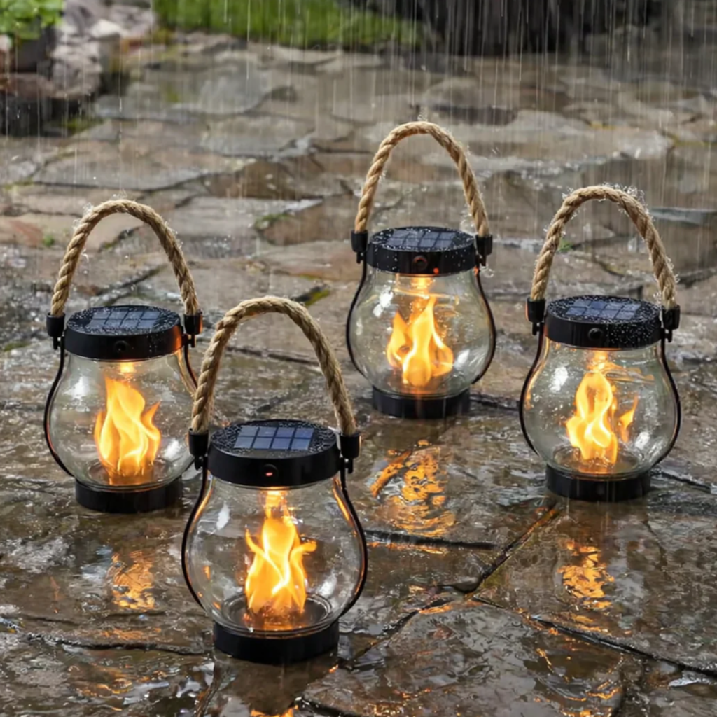 Spooky Halloween Solar-Powered Outdoor Lantern for Yard Decor
