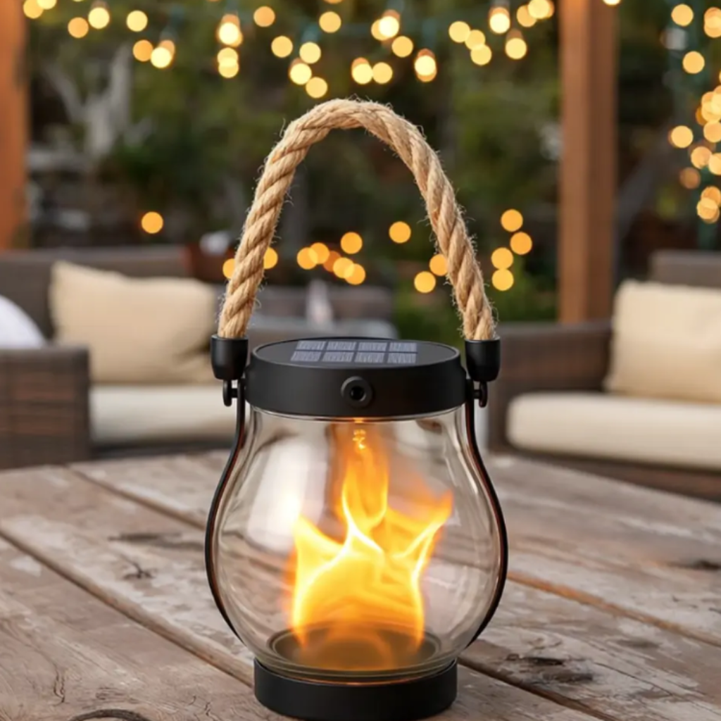 Spooky Halloween Solar-Powered Outdoor Lantern for Yard Decor