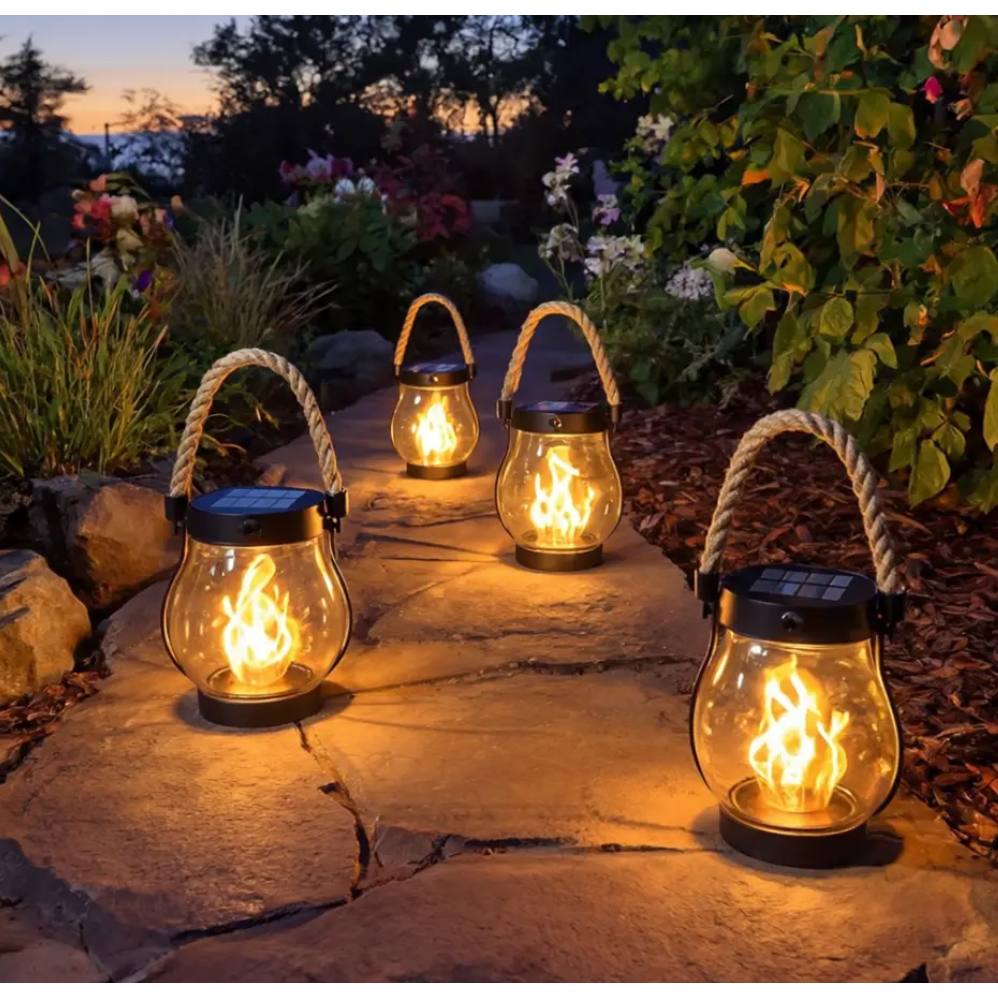 Spooky Halloween Solar-Powered Outdoor Lantern for Yard Decor