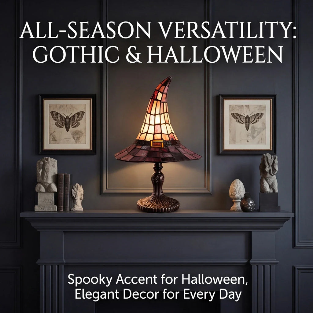 Gothic Halloween Table Lamp – Spooky Decorative Accent